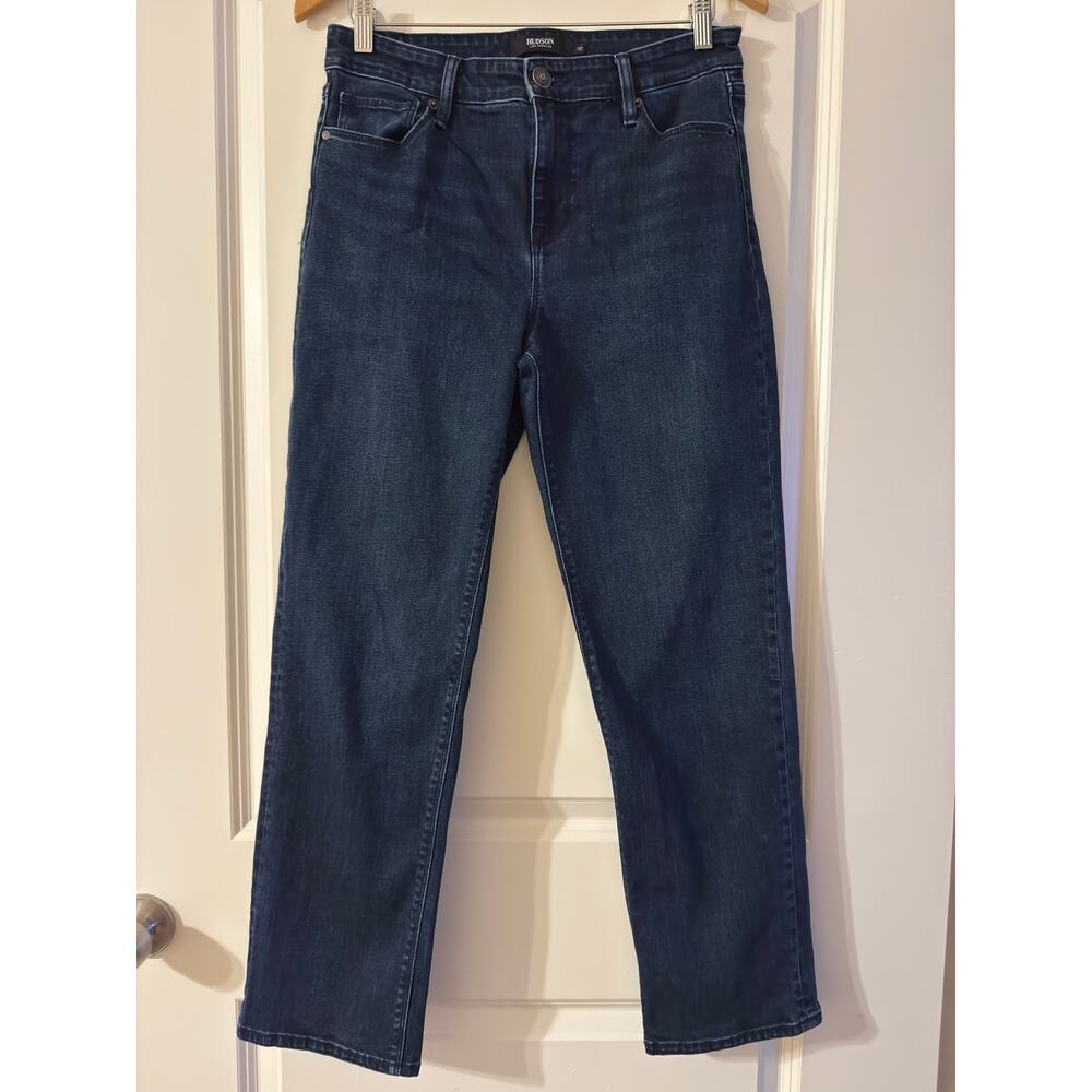 Hudson Jeans Women's Mid Rise Slim Straight Leg Jeans: 10